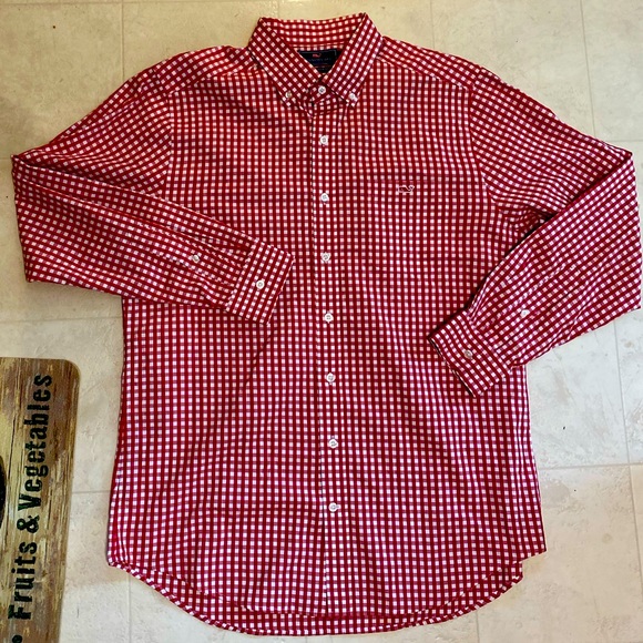 Vineyard Vines Other - Vineyards Vines Red Check L/S Button Down! Size Large, LIKE NEW!💯% Cotton!🔥